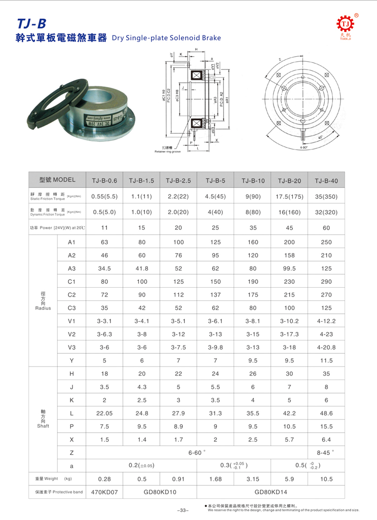 干式單板電磁制動器