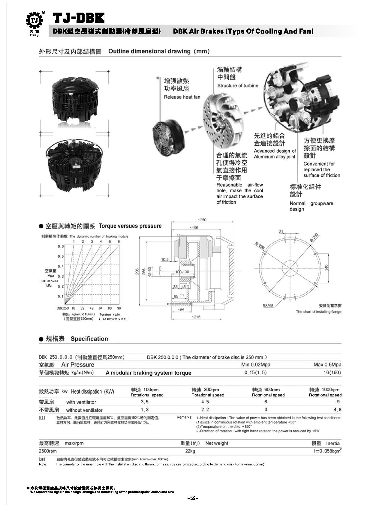 DBK型空壓碟式制動(dòng)器